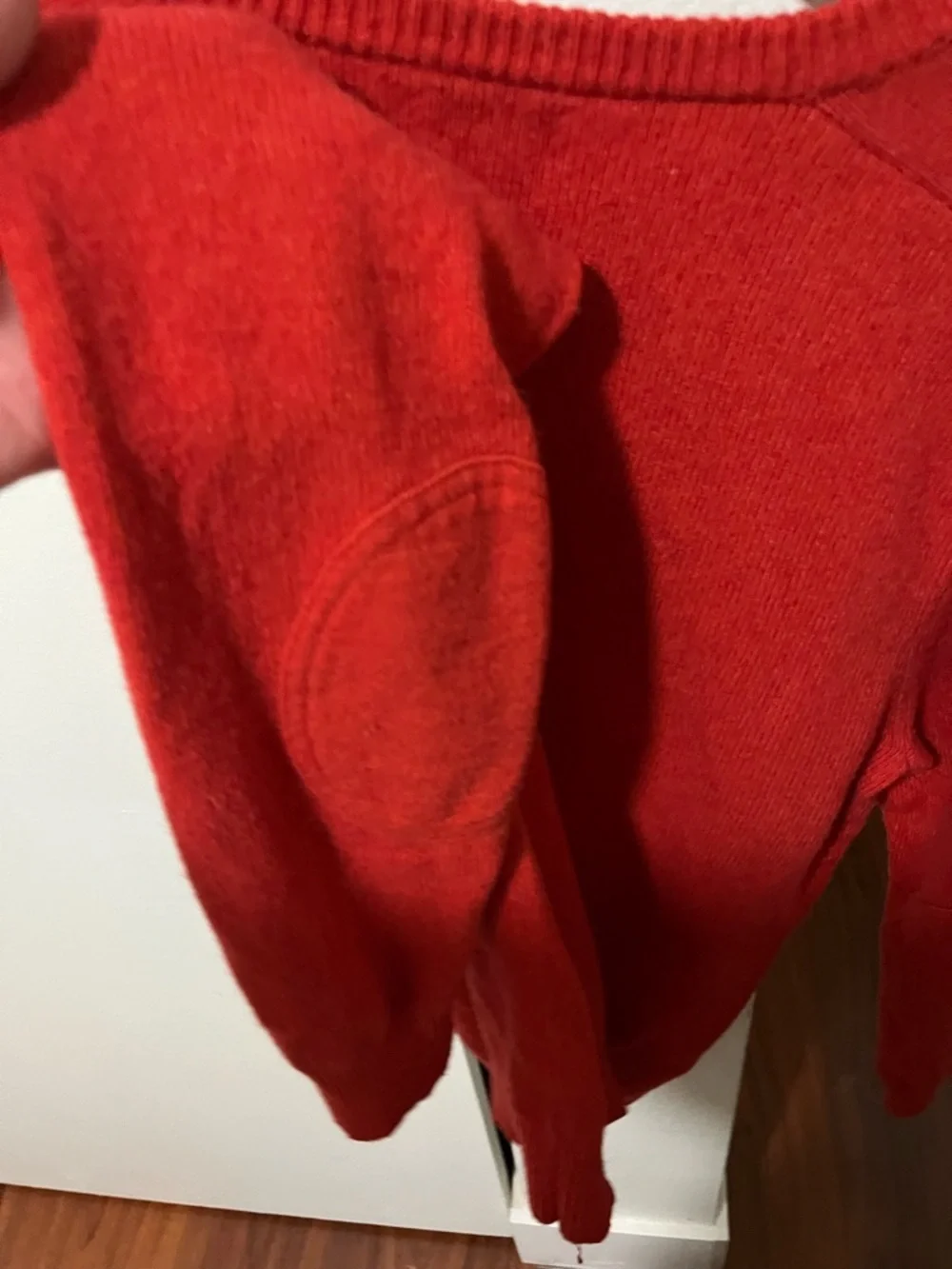 J. Crew Men's Bright Red Alpaca Blend Crewneck Sweater